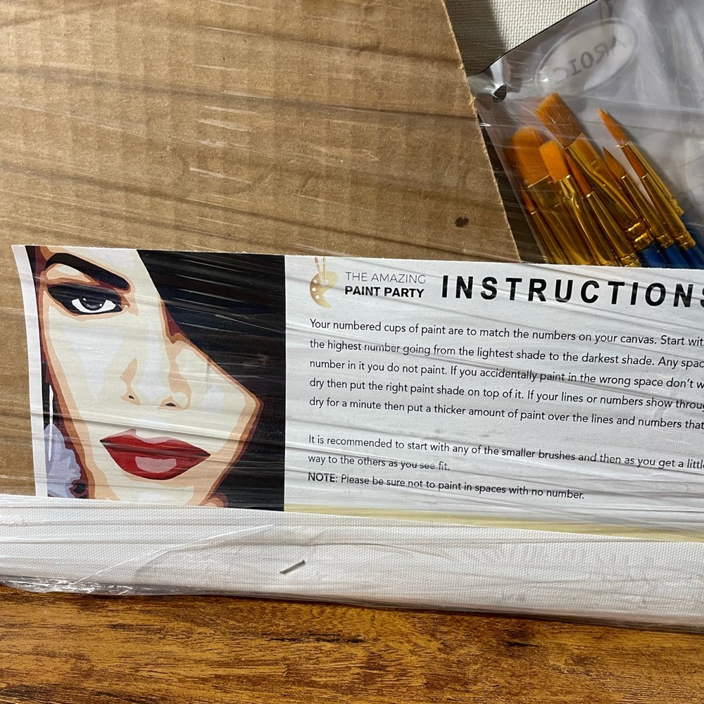 ♦️SOLD♦️Aaliyah DIY canvas & paint